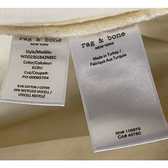 Anthropologie Rag & Bone Anna Jumpsuit Large White Denim Utility Coveralls Boho - Picture 14 of 16